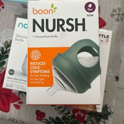 Boon Nursh Silicon Pouch Baby Bottle 