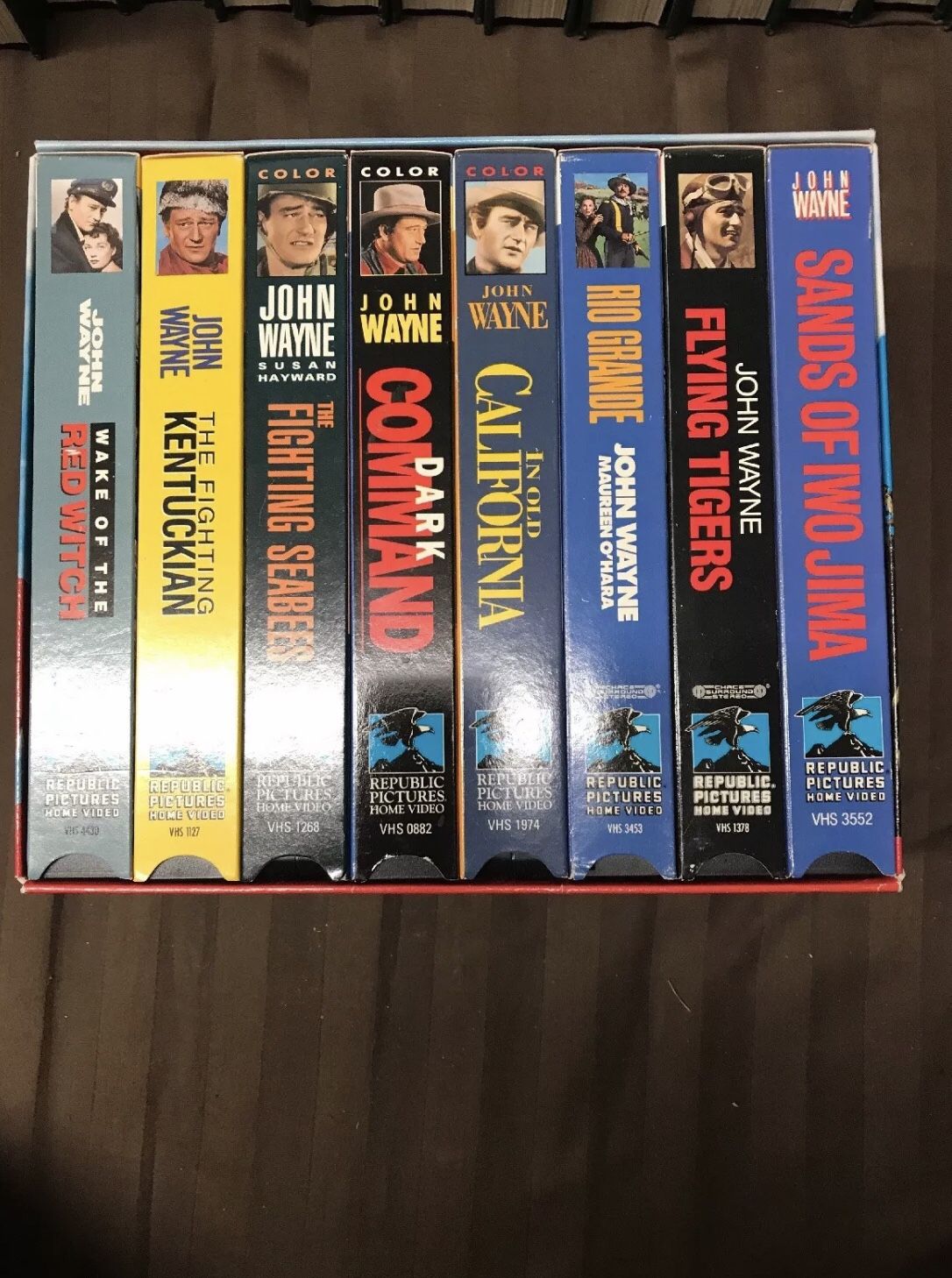 VHS John Wayne larger then life set