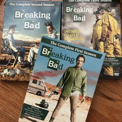 Seasons 1-3 Breaking Bad DVDs 