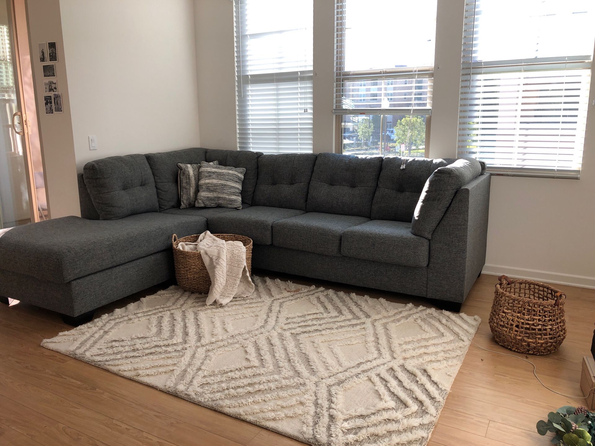 Living Spaces Arrowmask 2 Piece sectional w/ LAF Chaise