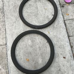 Mountain Bike 26” X 2.30 Tires Pair + Tubes 70% Thread $30 