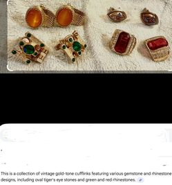 Four Sets Of Vintage Cufflinks