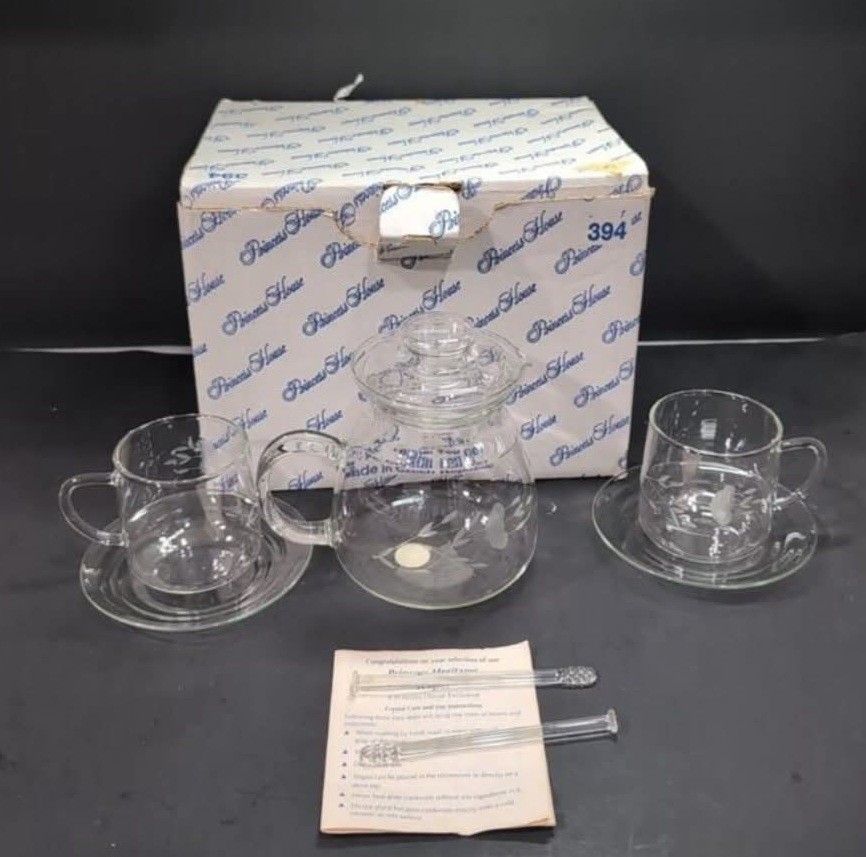 Princess House Crystal Tea Set #394