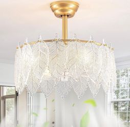 Cristal ceiling fan with lights