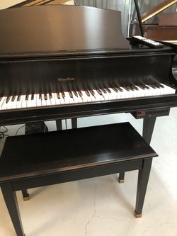 Black Baby Grand With Player Unit