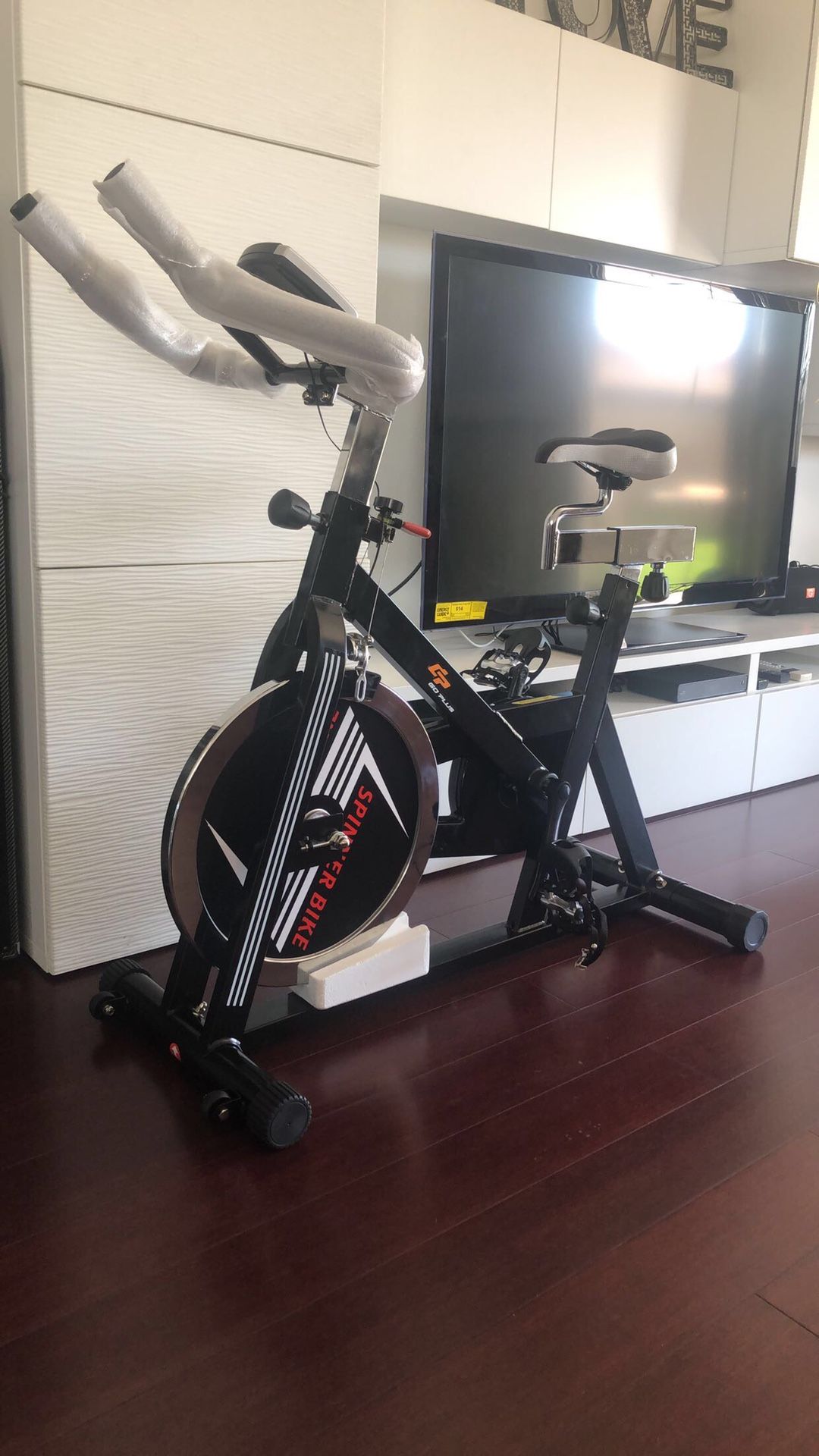 goplus stationary exercise magnetic cycling bike 30lbs