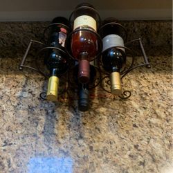 Wine Rack With Wine 