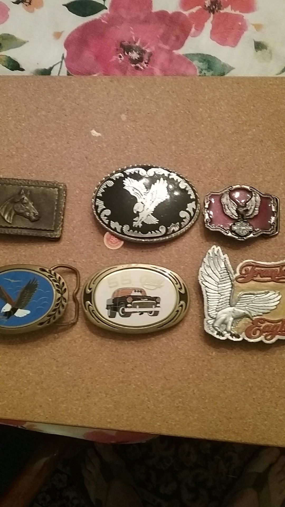 Assorted belt buckles