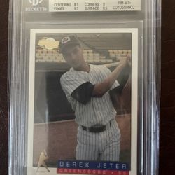 1993 Fleer Excel Derek Jeter ROOKIE RC #106 BGS 8.5