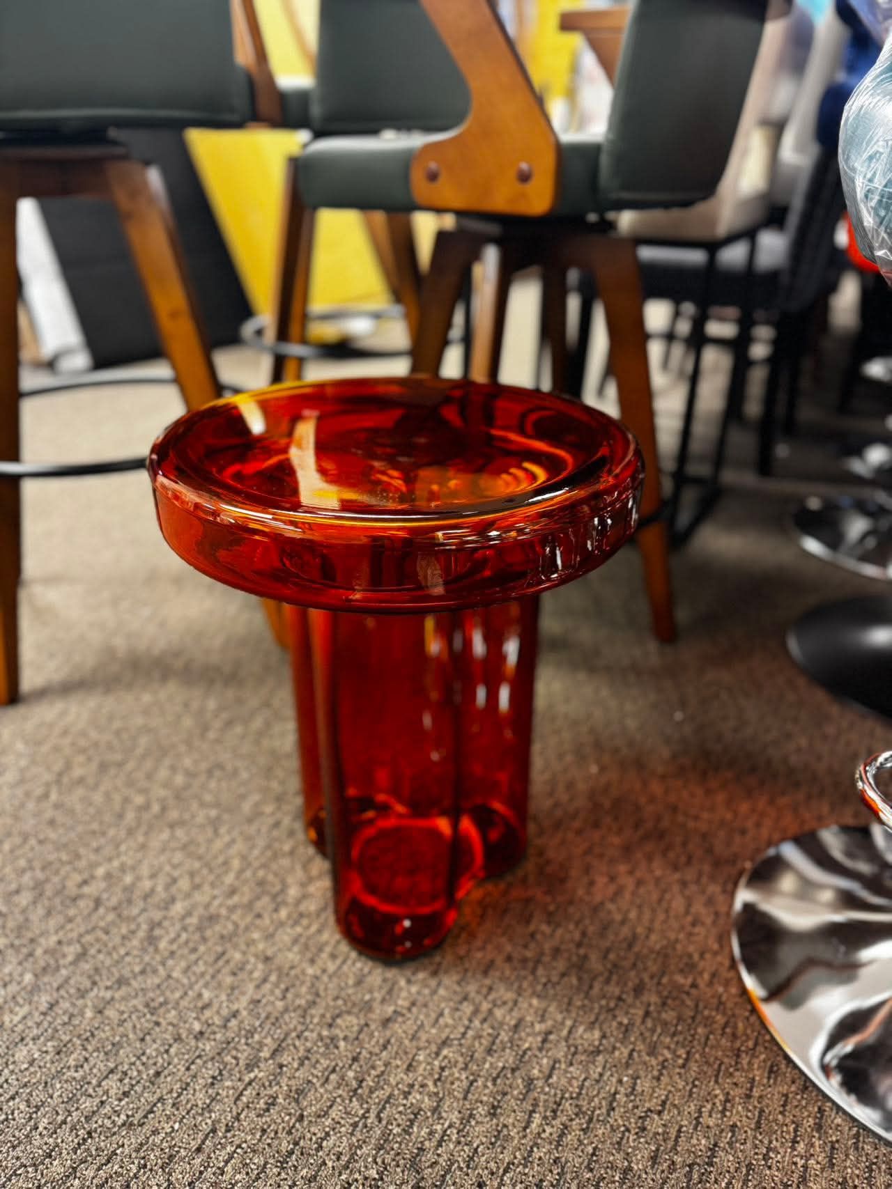 Glass End Table