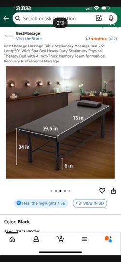 Massage table (brand new)