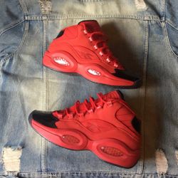 Reebok The Question Mid (Scarlet): Men Size 10