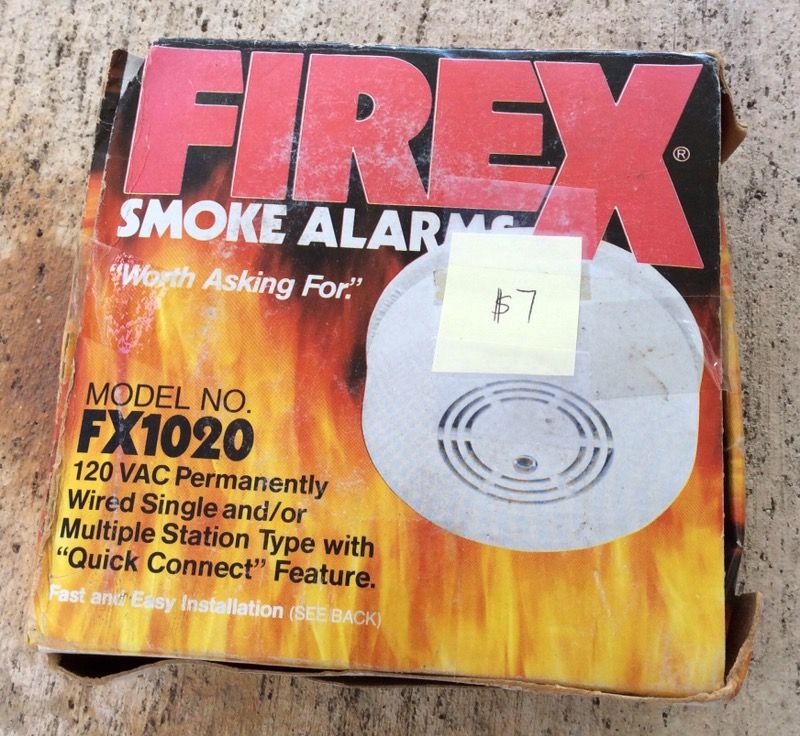 New! FIREX Smoke Alarm-$7