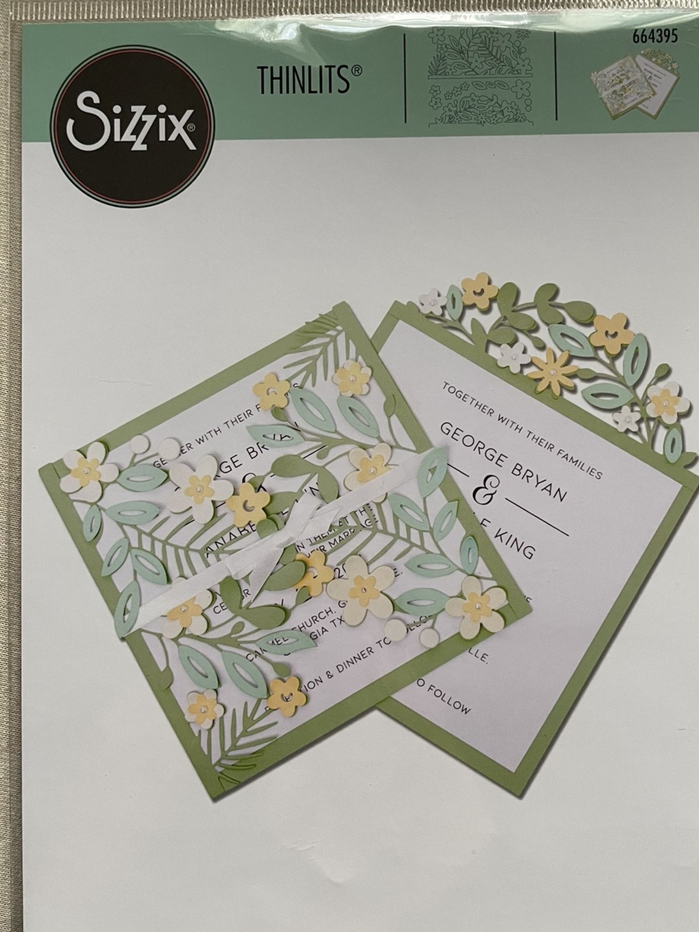 Sizzix Thinlits Die Set 9pk Floral Edges #2 664395