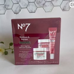 No7 Restore & Renew Anti-Ageing Skincare System Face & Neck