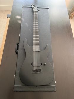 2024 ESP LTD M-7HT Black Metal Baritone 7-String Guitar