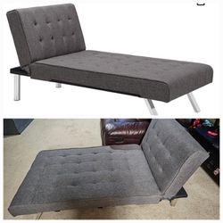 Grey - Futon Day Bed Sofa Couch