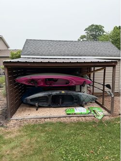 Kayak shack, Wood Shed, Covered storage