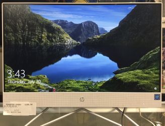 HP All-In-One Desktop Computer 4.00GB Ram 238gb Storage Intel G5900T CPU 3.20Ghz Windows 10