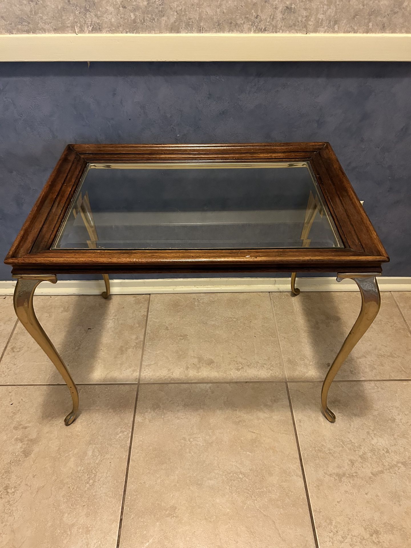 Glass Topped Table