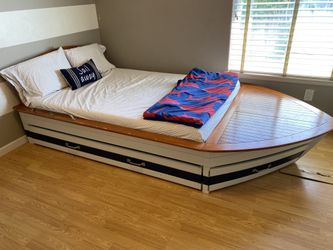 Bed, Wall Decor And Chair For Sale