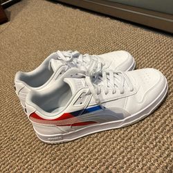 Puma BMW Collab White Sneakers, size 9