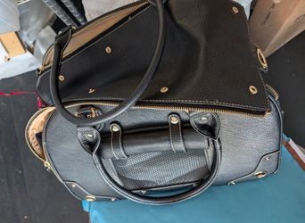 PetsHome , Faux leather pet carrier bag