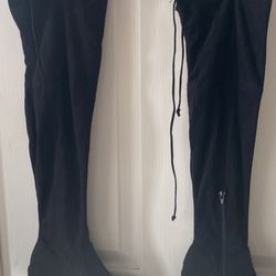 Knee High Stretch Boots 