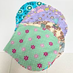 (5) Handmade Burp Cloths