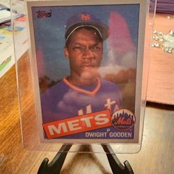 Dwight Gooden 5 1985 Topps 4 1985 Fleer Rookie Baseball Cards Lot 