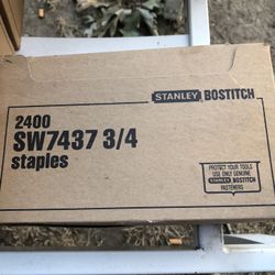 Stanley Bostitch SW7437 3/4" Staples 2400 Staples Total