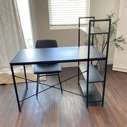 Brand New Computer Desk With Shelves, 47 Inch  Perfect For Small Office , Living Room Or Kids Room Delivery 🚚 Available 