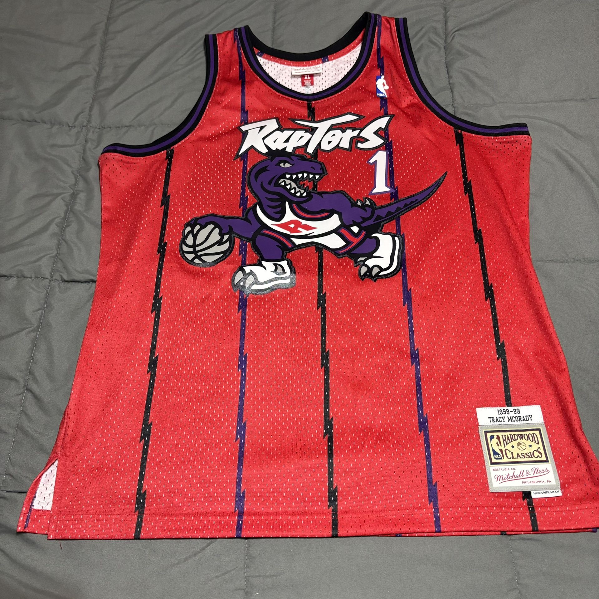 Mitchell & Ness NBA RELOAD SWINGMAN JERSEY - RAPTORS 1998 TRACY MCGRADY NOWT