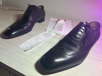 Christian Louboutin Black Oxfords, Size 9