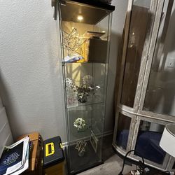 IKEA Detolf Clear Glass Display Case