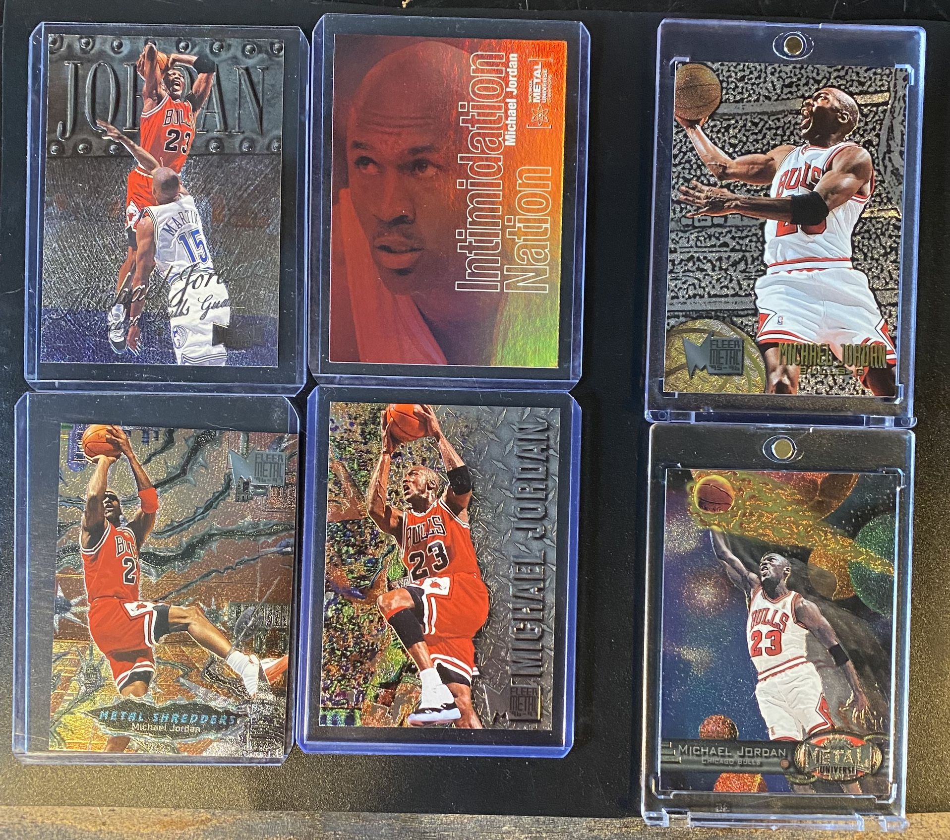 Michael Jordan 4 Card Metal Lot