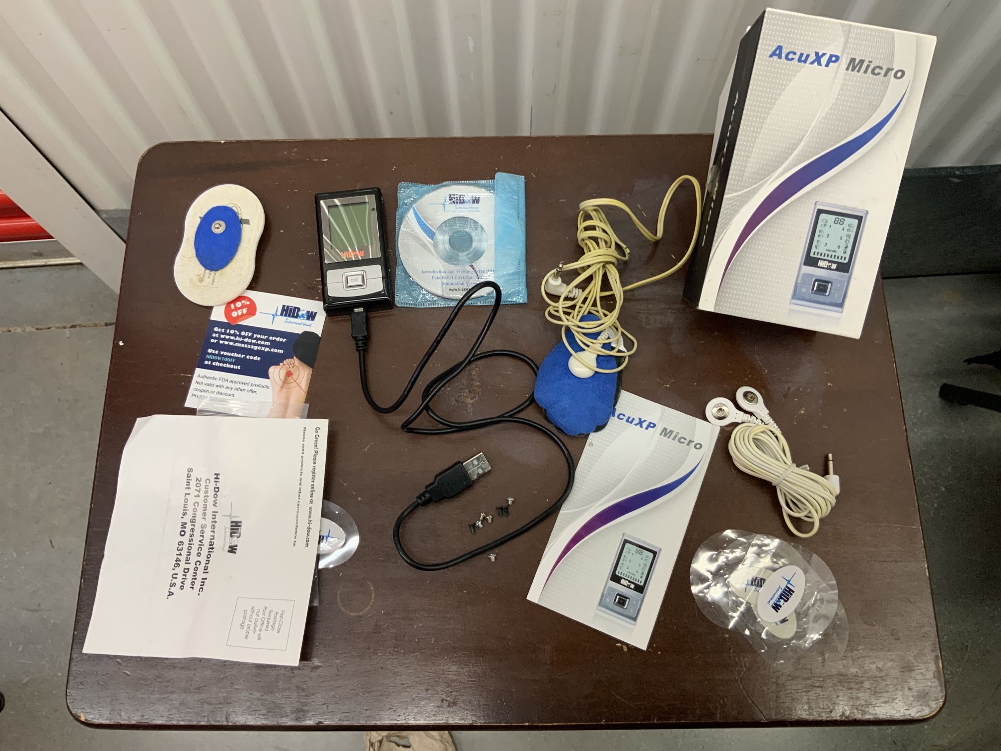 🍗 1 Hi-DOW AcuXP Micro 💪🦵Muscle Stimulation Home Physical Therapy Massager Device... Value $145