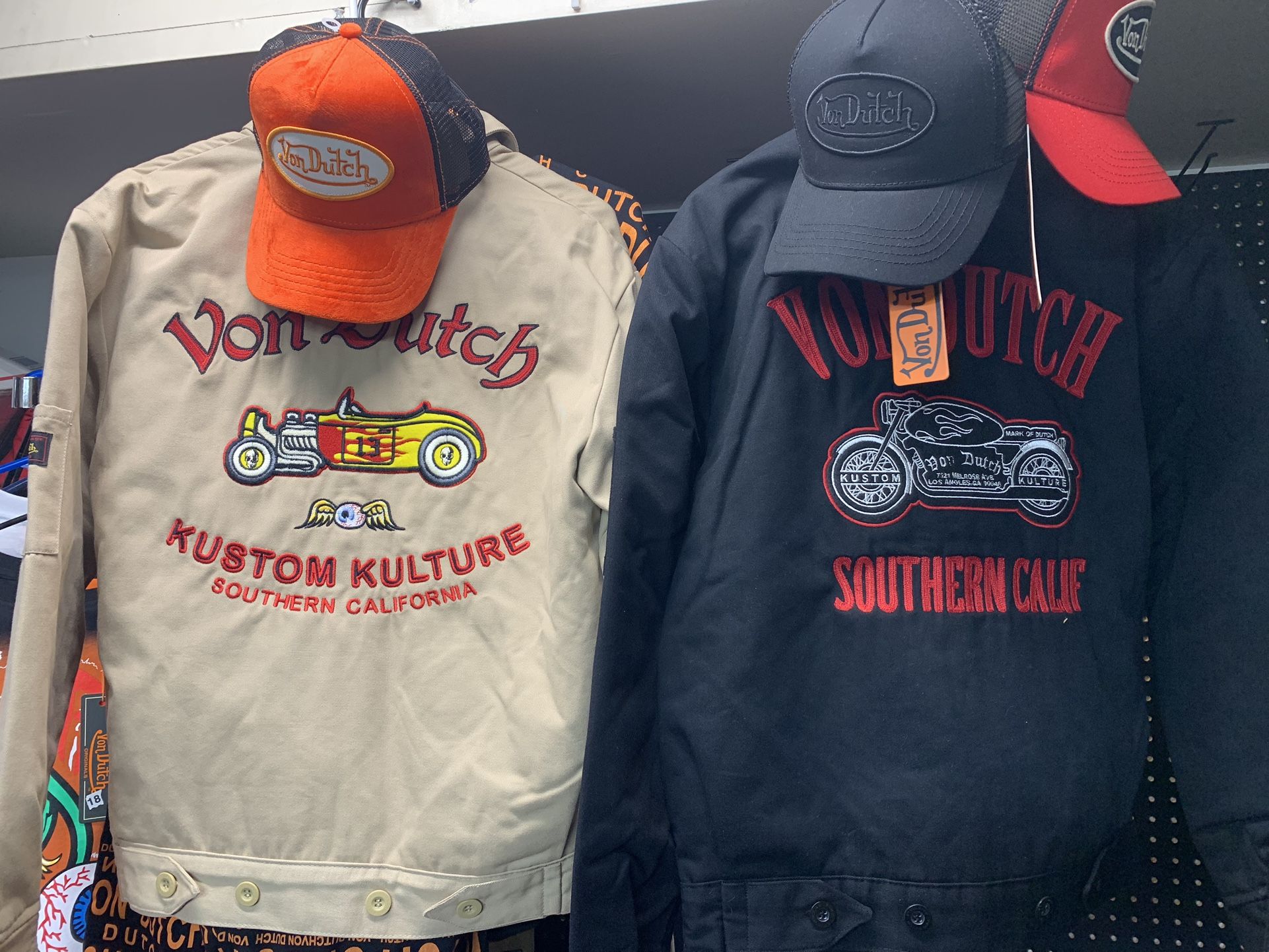 New Von Dutch Mechanic Jacket And Hat.