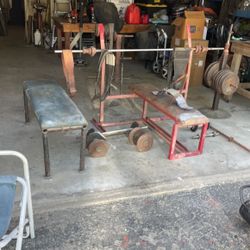 Benches And Weights And Weight Racks 