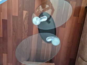 Glass coffee table