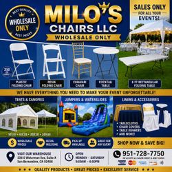Chairs and tables canopies