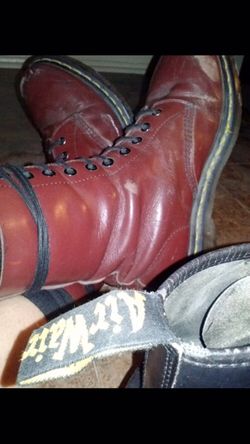Red Dr Martens size 8 women's