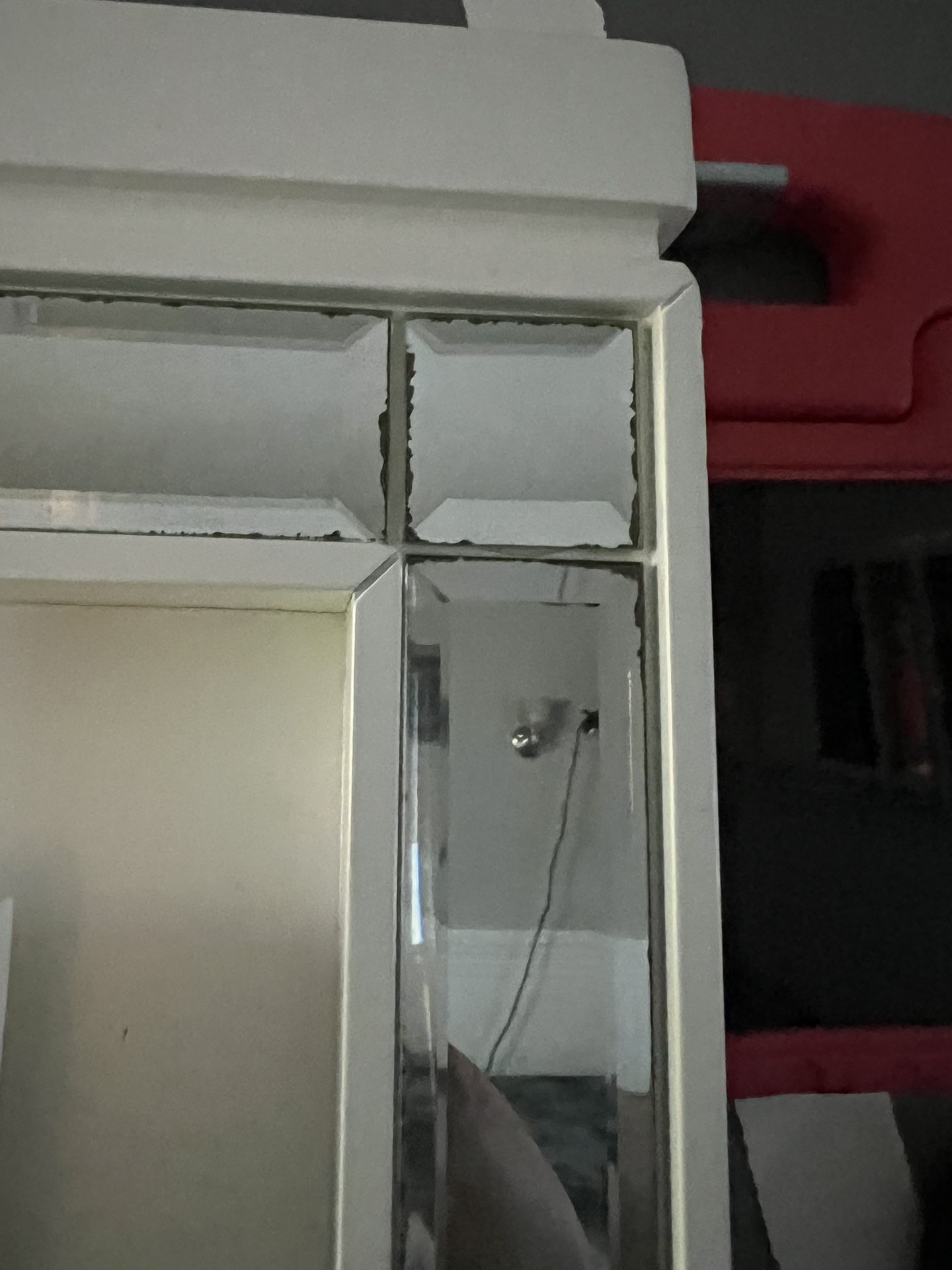 Bed mirror And drawer