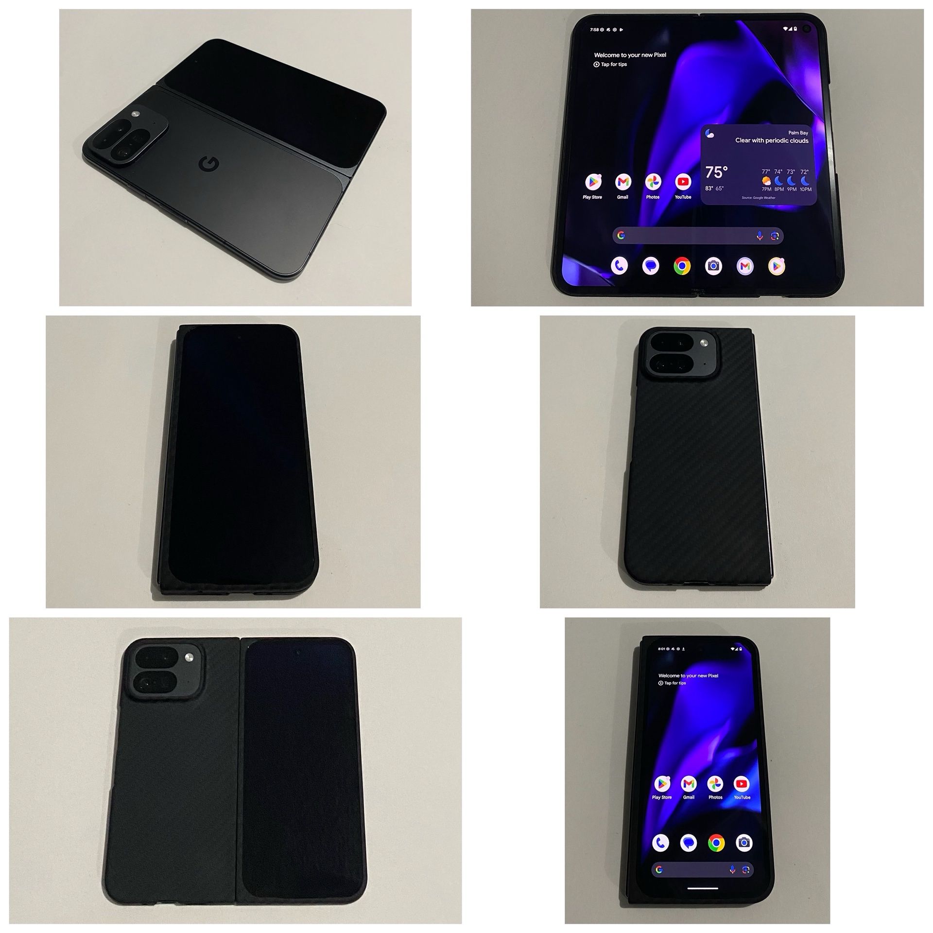 Unlocked Google Pixel 9 Pro Fold 5G 256GB Obsidian in great 