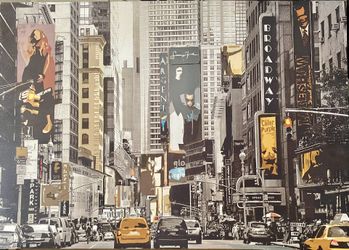 Times Square Large Canvas Print