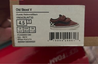 Vans Old Skool V Toddler Sneakers Size 4.5T