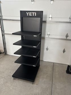 Yeti Display Rack On Wheels