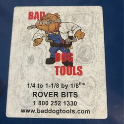 Bad Dog Tools Kit Includes 8 Bits New In Box Tips Coated  Metal Box 