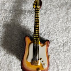 Electric Guitar Porcelain Trinket Box