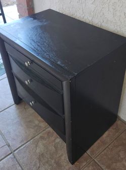 Free Bedside Table Black Damaged  SVL Area